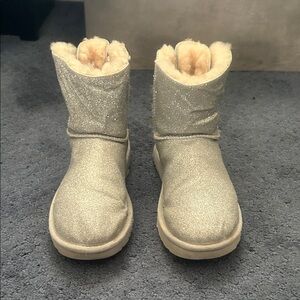 UGG glittering Silver Boots. Great condition